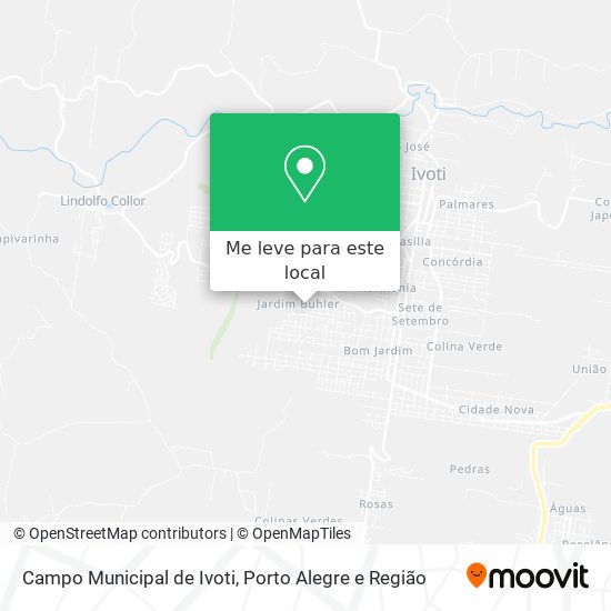 Campo Municipal de Ivoti mapa