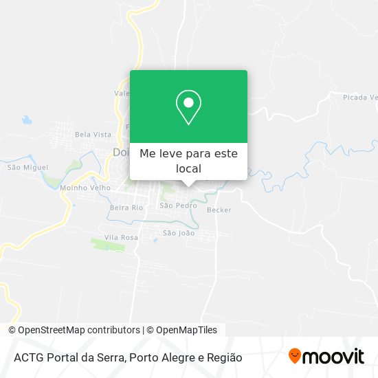 ACTG Portal da Serra mapa