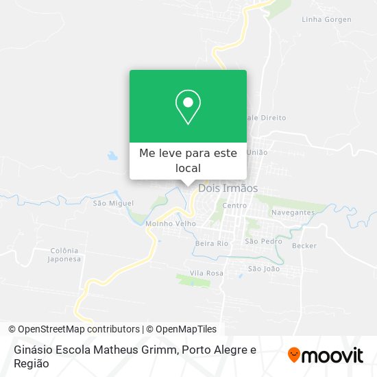 Ginásio Escola Matheus Grimm mapa