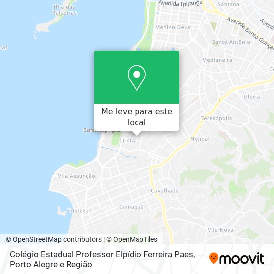 Colégio Estadual Professor Elpídio Ferreira Paes mapa