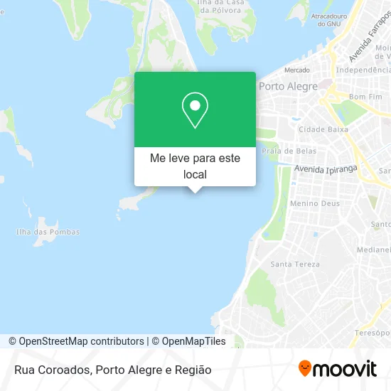 Rua Coroados mapa