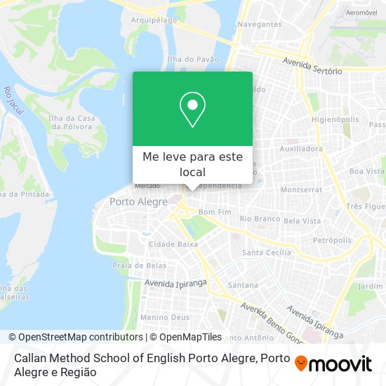 Callan Method School of English Porto Alegre mapa