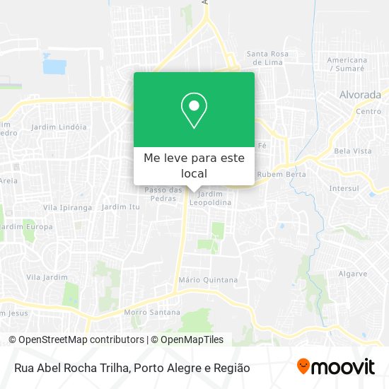 Rua Abel Rocha Trilha mapa