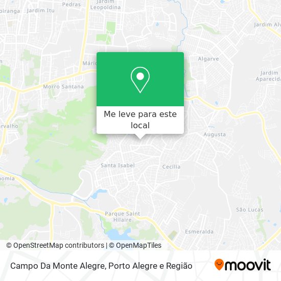 Campo Da Monte Alegre mapa