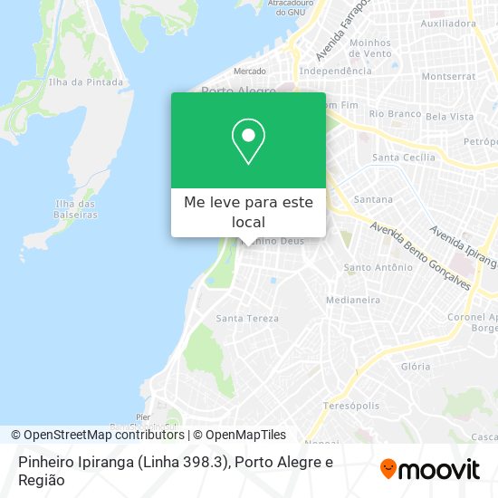 Pinheiro Ipiranga (Linha 398.3) mapa