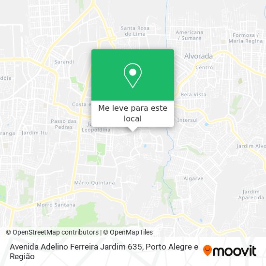 Avenida Adelino Ferreira Jardim 635 mapa