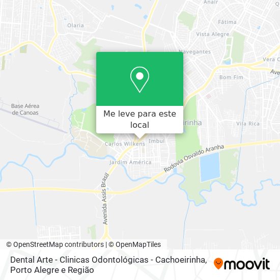 Dental Arte - Clinicas Odontológicas - Cachoeirinha mapa