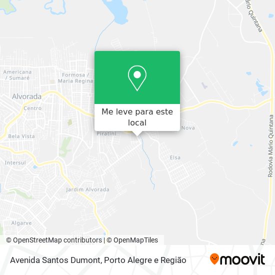 Avenida Santos Dumont mapa