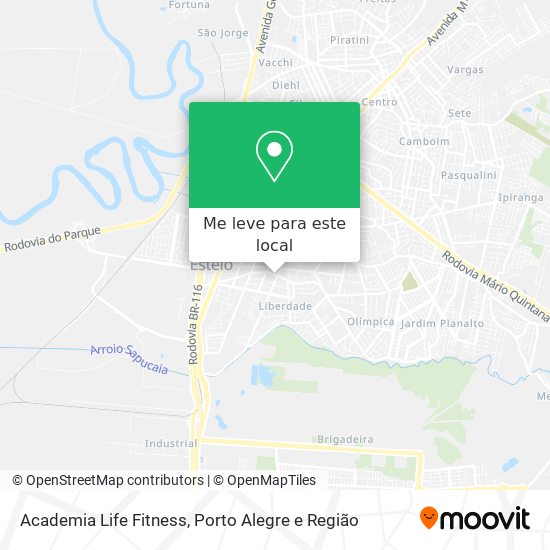 Academia Life Fitness mapa