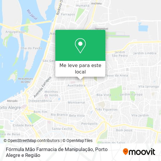 Fórmula Mão Farmacia de Manipulação mapa