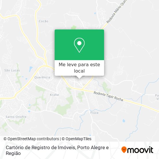 Cartório de Registro de Imóveis mapa