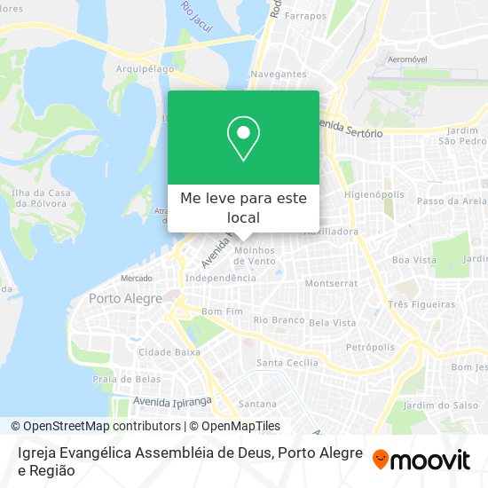 Igreja Evangélica Assembléia de Deus mapa