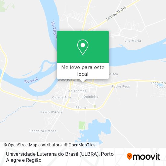 Universidade Luterana do Brasil (ULBRA) mapa