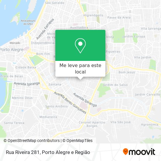 Rua Riveira 281 mapa