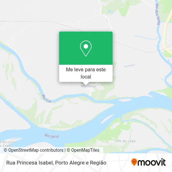 Rua Princesa Isabel mapa