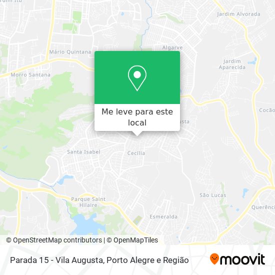 Parada 15 - Vila Augusta mapa