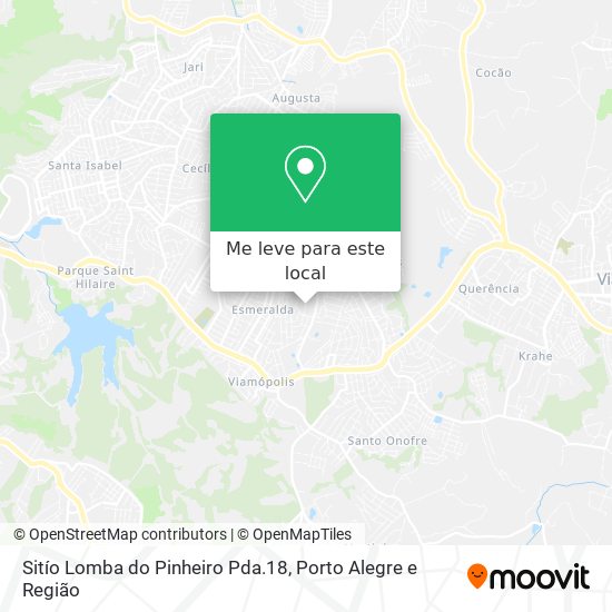 Sitío Lomba do Pinheiro Pda.18 mapa