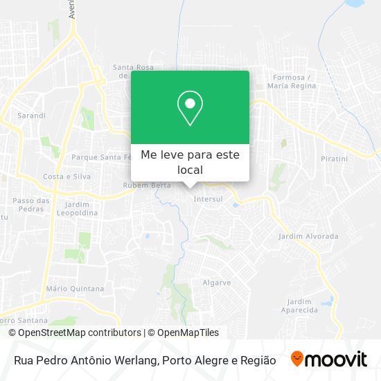 Rua Pedro Antônio Werlang mapa