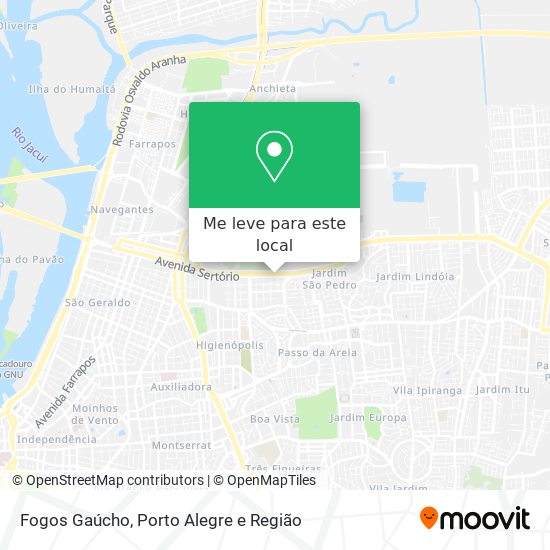 Fogos Gaúcho mapa