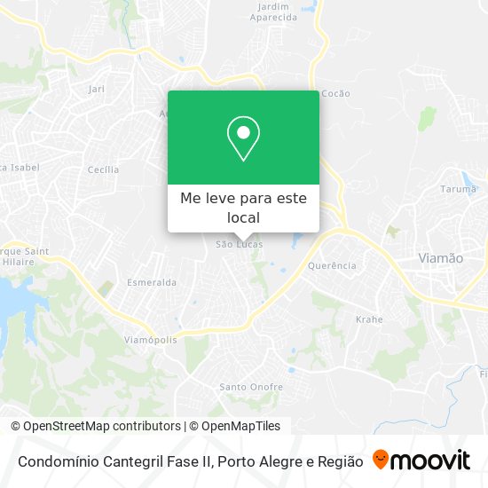 Condomínio Cantegril Fase II mapa