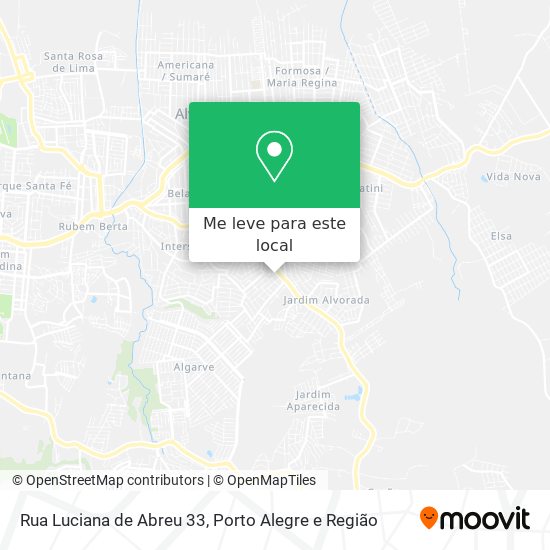 Rua Luciana de Abreu 33 mapa