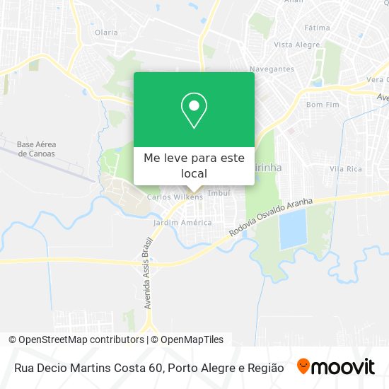 Rua Decio Martins Costa 60 mapa