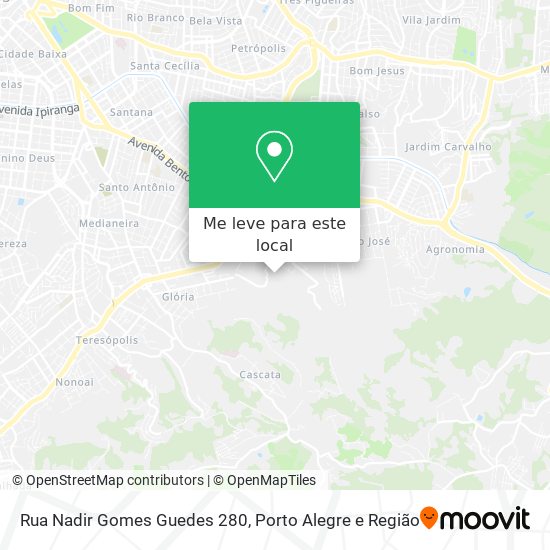 Rua Nadir Gomes Guedes 280 mapa