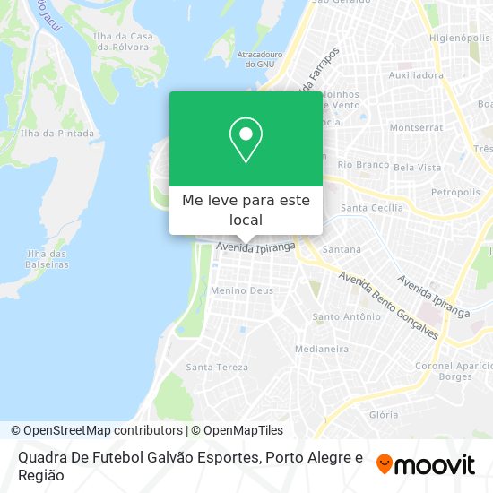 Quadra De Futebol Galvão Esportes mapa