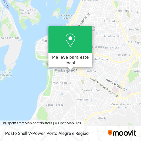 Posto Shell V-Power mapa