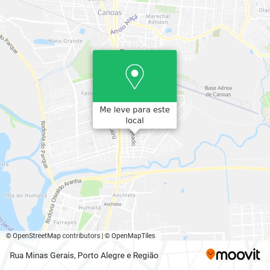 Rua Minas Gerais mapa