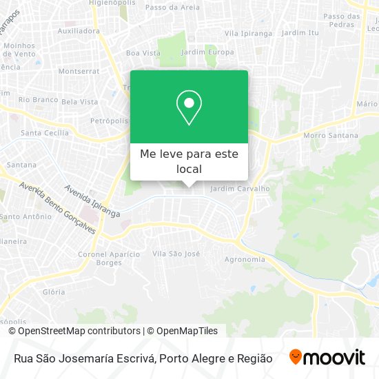 Rua São Josemaría Escrivá mapa