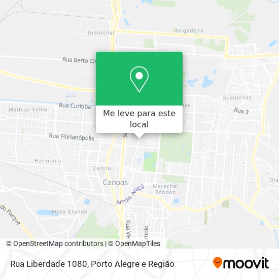 Rua Liberdade 1080 mapa
