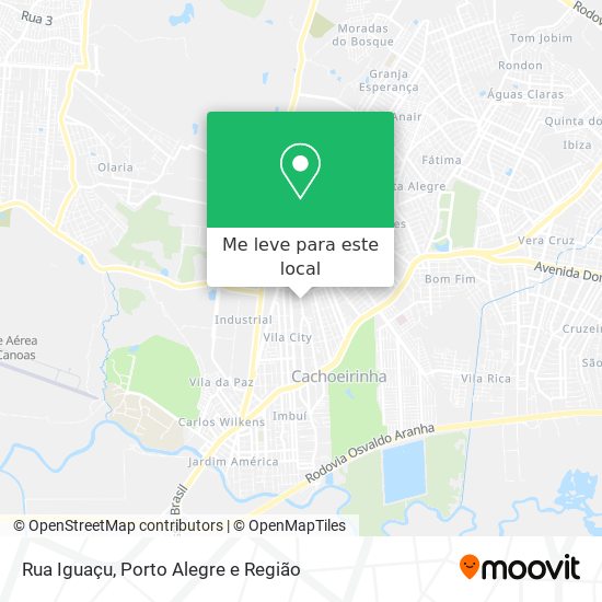 Rua Iguaçu mapa