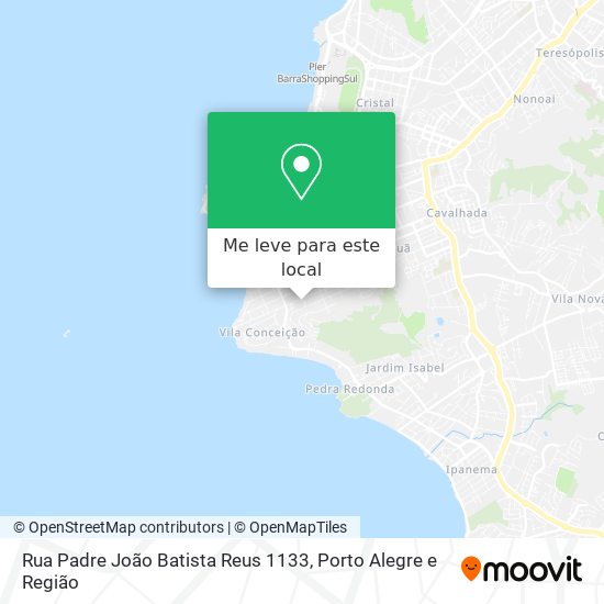 Rua Padre João Batista Reus 1133 mapa