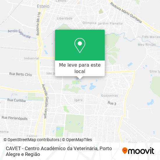 CAVET - Centro Acadêmico da Veterinária mapa