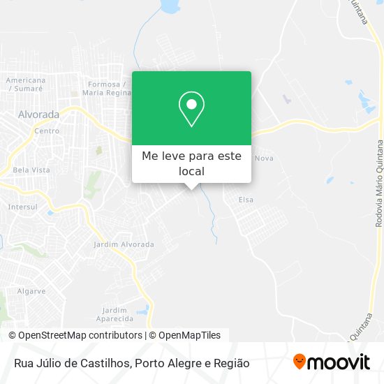 Rua Júlio de Castilhos mapa