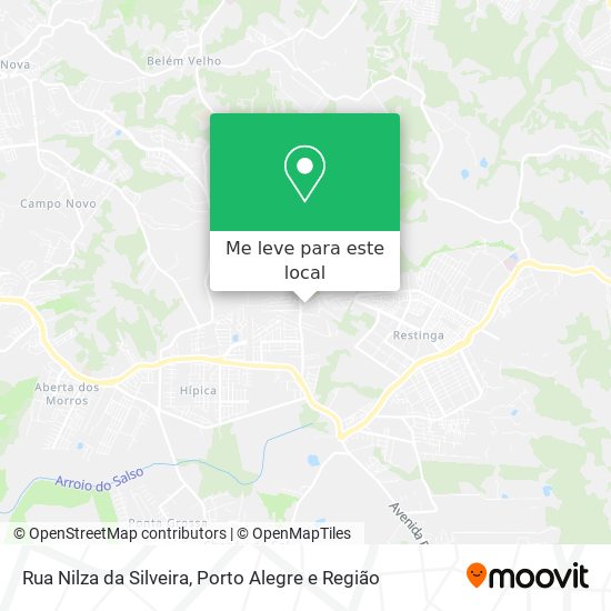 Rua Nilza da Silveira mapa