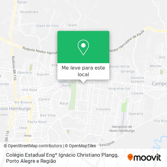 Colégio Estadual Engº Ignácio Christiano Plangg mapa