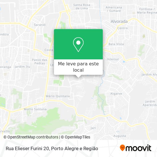 Rua Elieser Furini 20 mapa