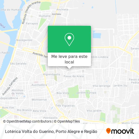 Lotérica Volta do Guerino mapa