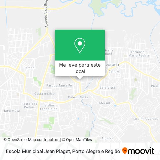 Escola Municipal Jean Piaget mapa