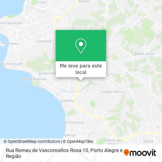 Rua Romeu de Vasconcellos Rosa 10 mapa