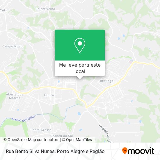 Rua Bento Silva Nunes mapa