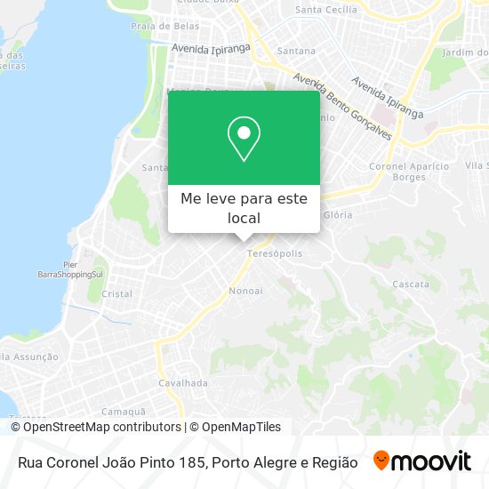 Rua Coronel João Pinto 185 mapa