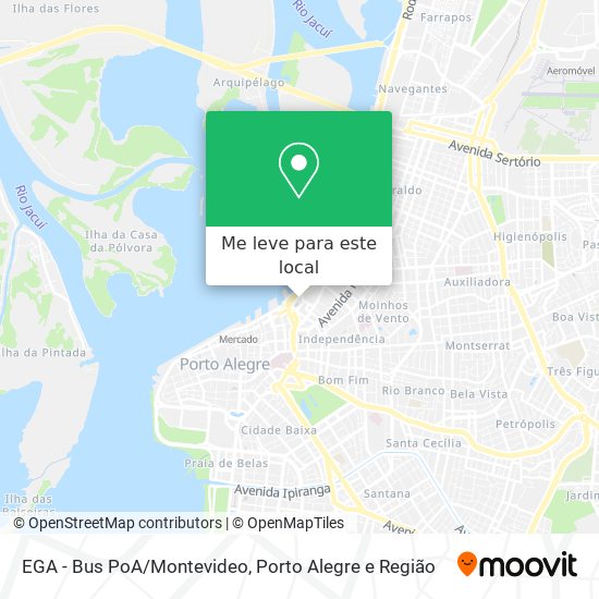 EGA - Bus PoA/Montevideo mapa