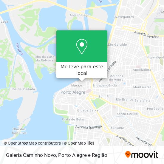 Galeria Caminho Novo mapa