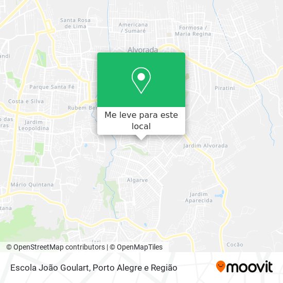 Escola João Goulart mapa
