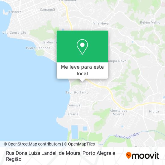 Rua Dona Luíza Landell de Moura mapa