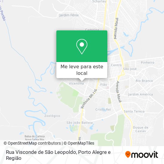 Rua Visconde de São Leopoldo mapa