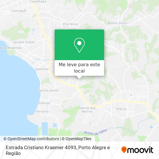 Estrada Cristiano Kraemer 4093 mapa